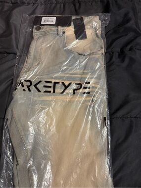 Arket Light Wash Denim Jeans with Black Tags